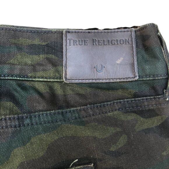 Rare true religion jeans size 44 ROCCO relaxed skinny camo - Picture 14 of 16